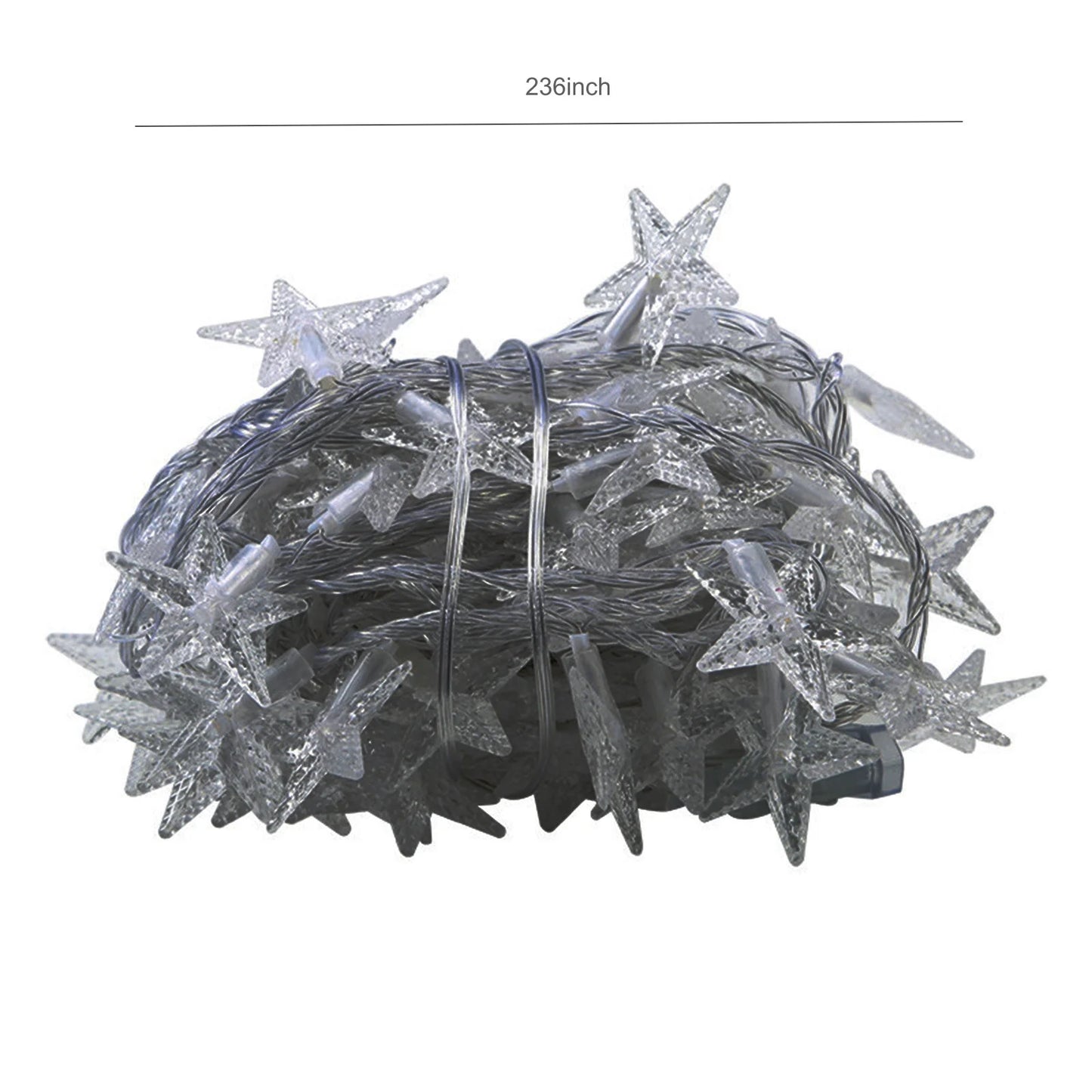 20-ft Winter Snowflake String Lights