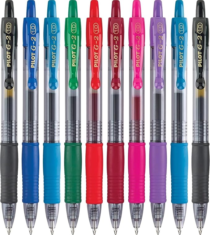 Gel Ink Pen Set – Pack of 10