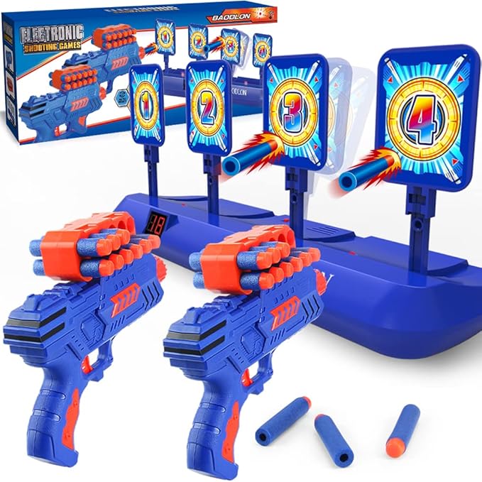 Electronic Foam Dart Target Game Set