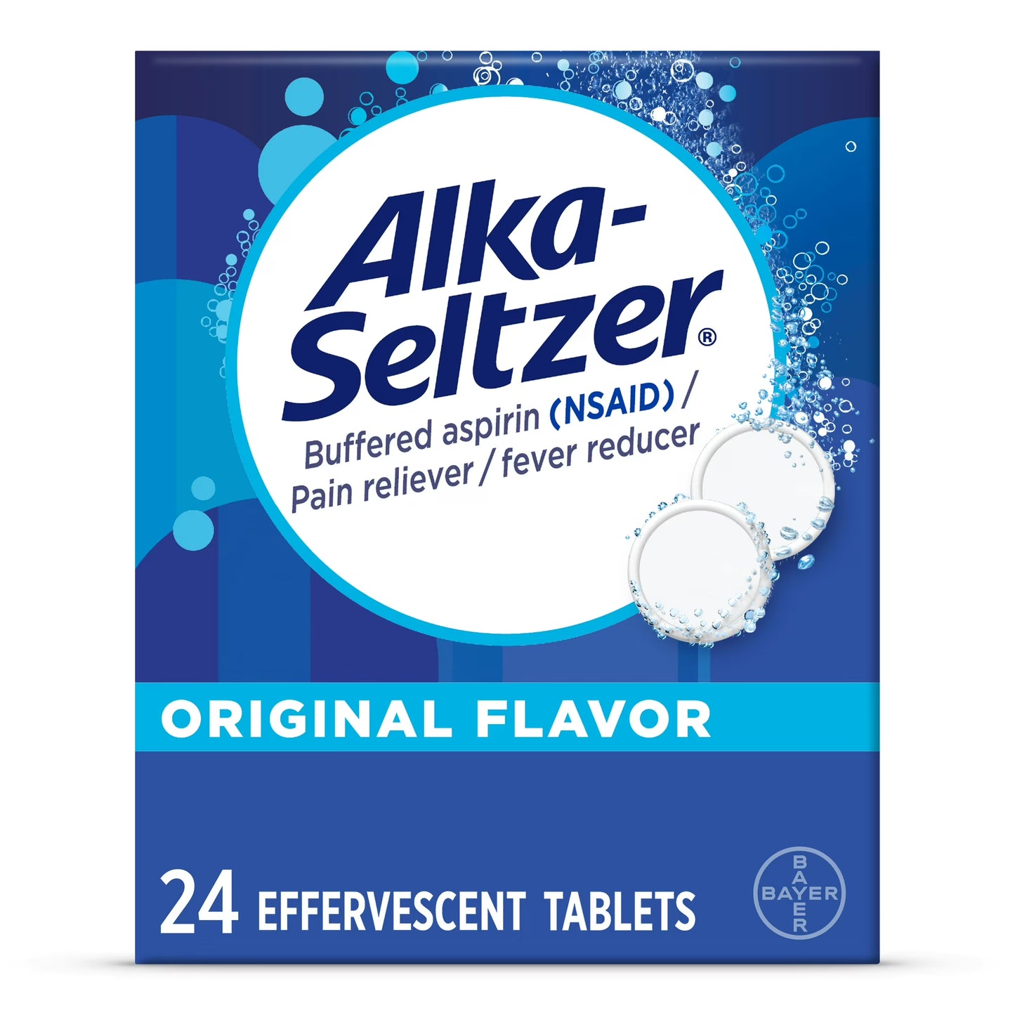 Effervescent Pain Relief Tablets, 24ct
