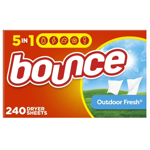 Fabric Softener Dryer Sheets, Outdoor Fresh, 240 Count