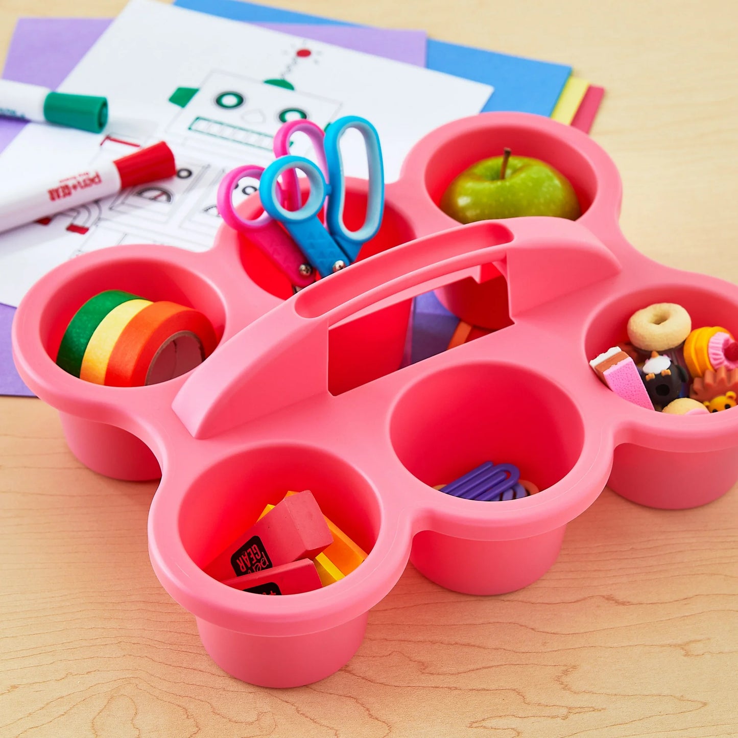 Plastic Desk Organizer Cup Holder, 1 Pack