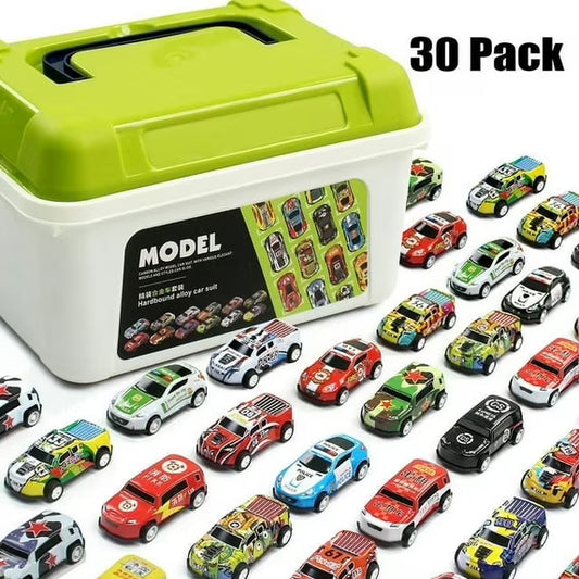 Pull-Back Toy Cars Set (30-pack)