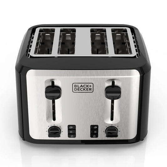 4-Slice Stainless Steel Toaster with Extra-Wide Slots