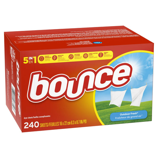 Fabric Softener Dryer Sheets, Outdoor Fresh, 240 Count