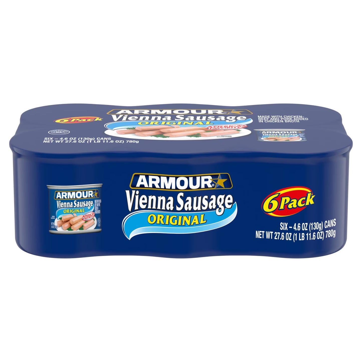 Vienna Style Canned Sausages, 4-Pack (4.6 oz Each)