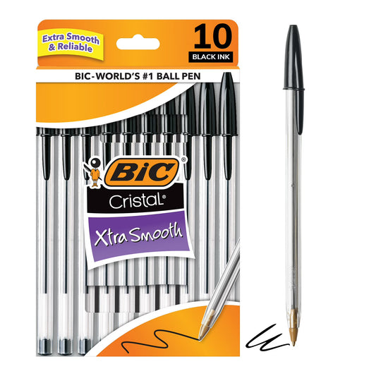 Ballpoint Pens, Medium Point, 10-Pack (Black)