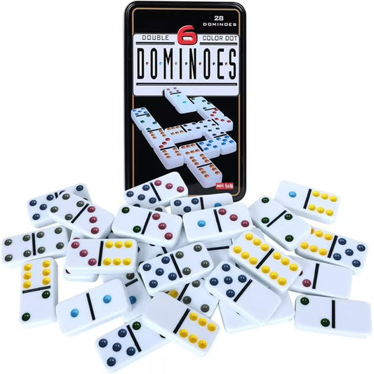 Colored Dots Domino Game Set