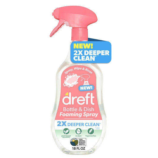 Bottle & Dish Foaming Spray, 18oz