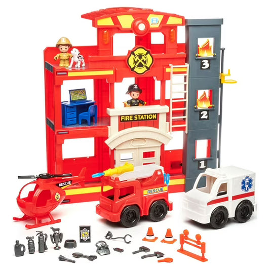 31‑Piece Fire Station Pretend Play Set