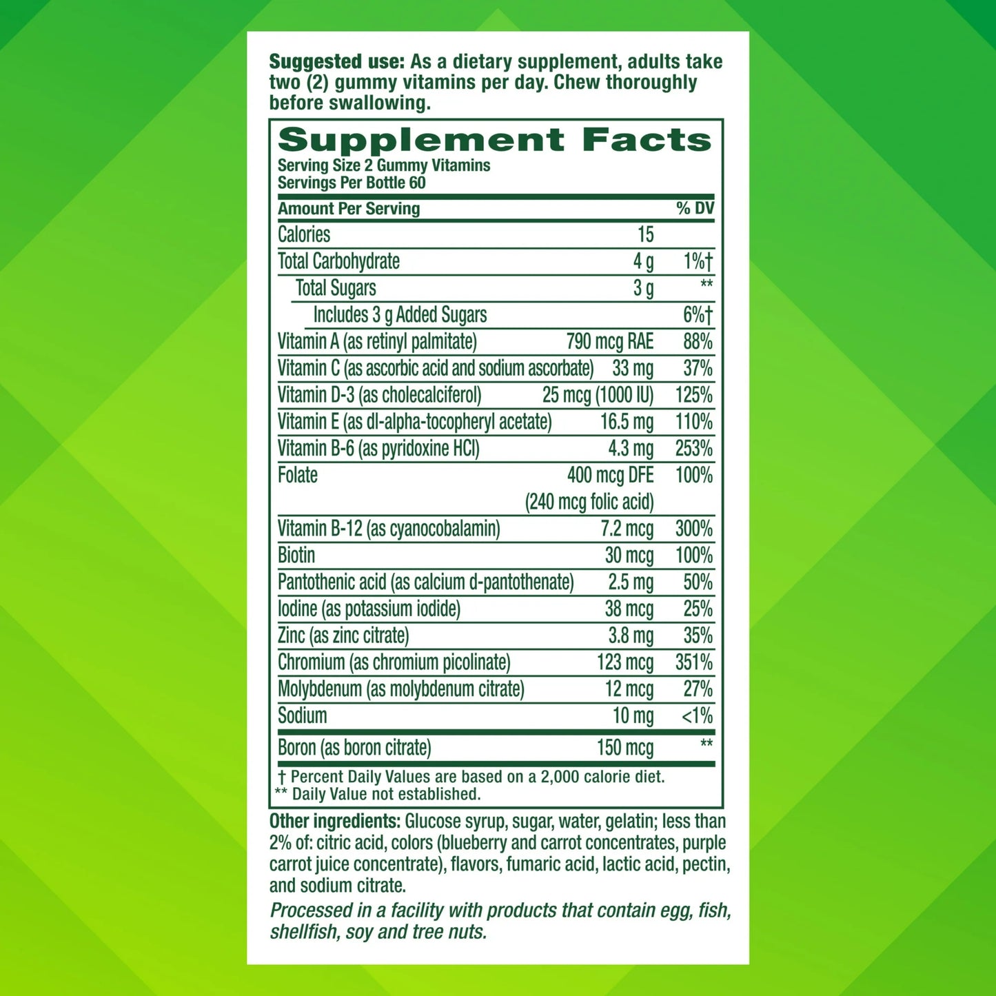 Men’s Multivitamin Gummies, 120 Count