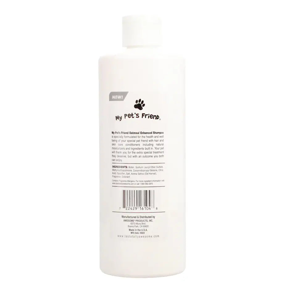 My Pet's Friend Oatmeal Enhanced Deodorizing Shampoo, 16-oz. Bottles