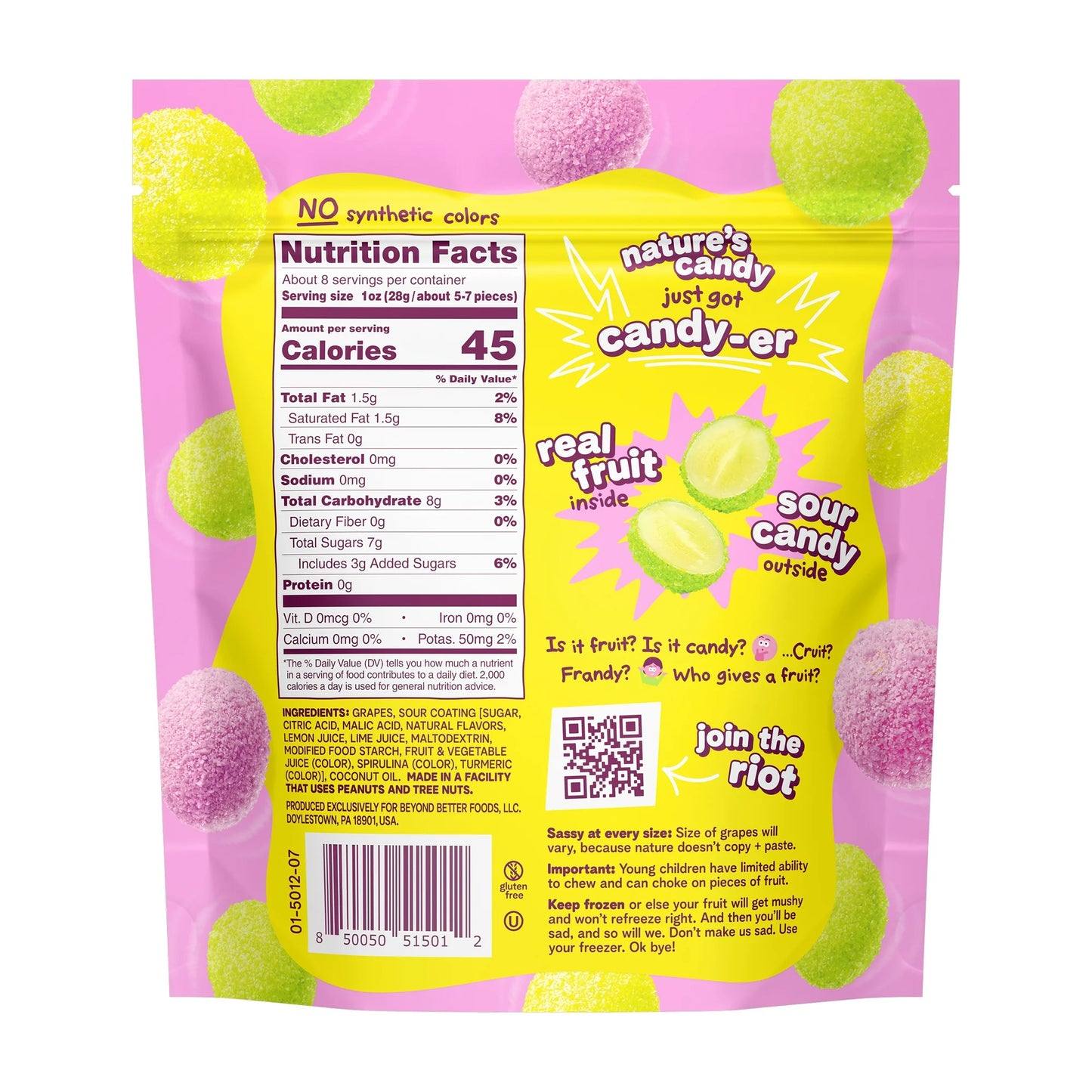 Fruit-Flavored Sour Candy, 5 oz Bag
